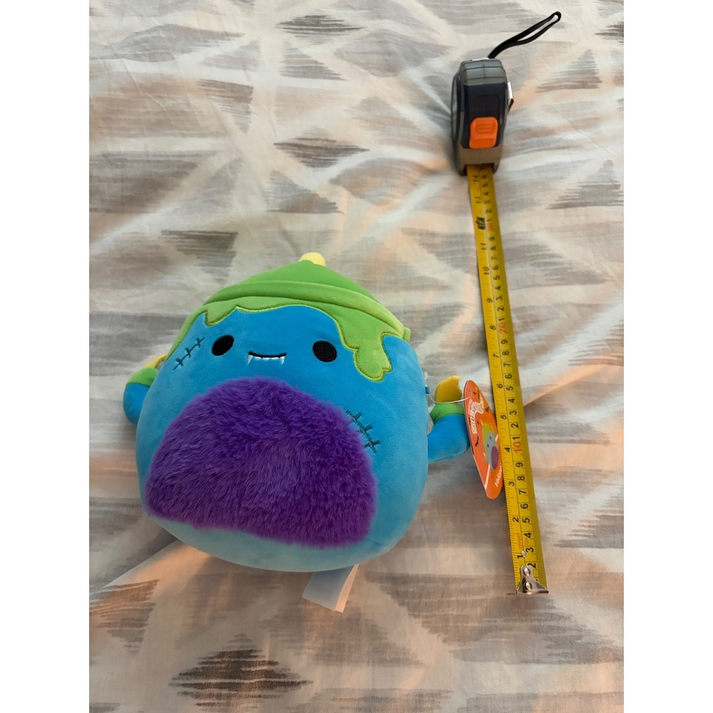 Squishmallows Valentino the Monster 8 Inch Halloween Plush Blue Purple